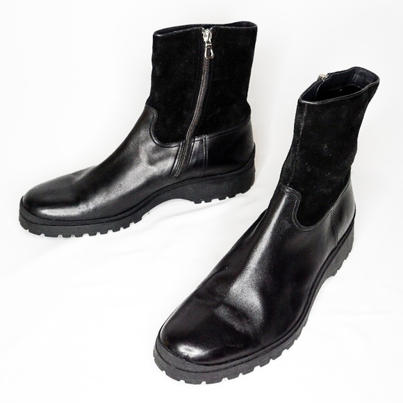Bally Other - BALLY Men's Leather Suede Black Boots Primel 12 US